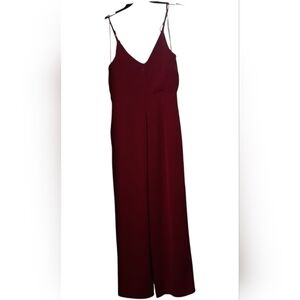 Everly Deep Red Jumpsuit Med